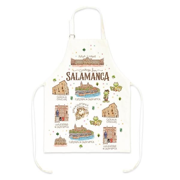 DELANTAL SALAMANCA ACUARELA