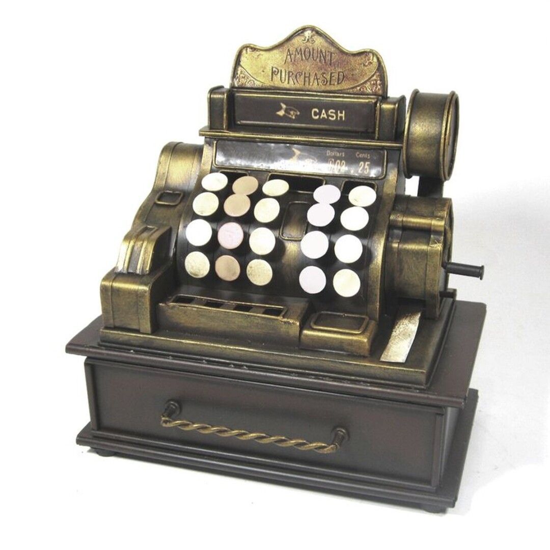 CAJA REGISTRADORA DECORATIVA VINTAGE