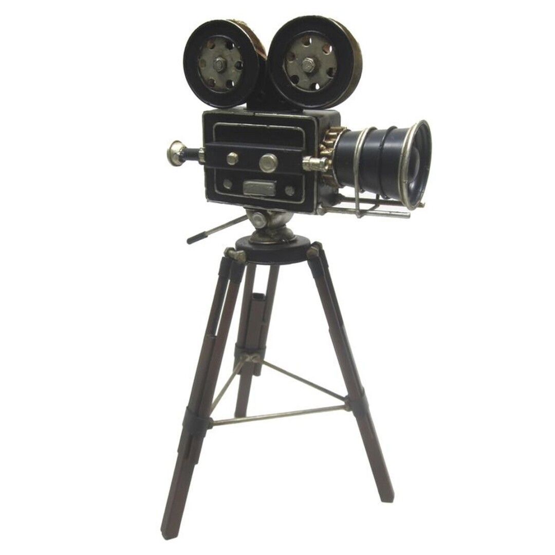 CAMARA CINE CON TRIPODE DECORATIVA VINTAGE