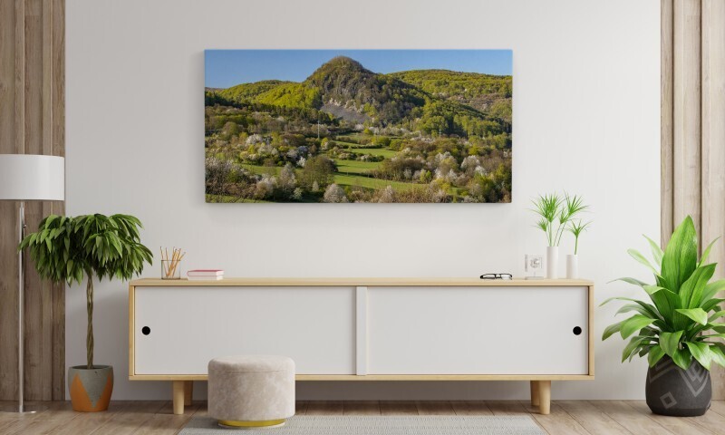 Krušné hory - JARO,  800 motivů, panorama, 100 x 50 cm - Stadur deska 5 mm, foto dle vlastního výběru. POUZE OSOBNÍ ODBĚR PO DOMLUVĚ - NEZASÍLÁME POŠTOU