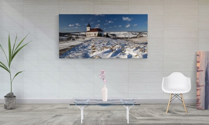 Krušné hory - ZIMA,  800 motivů, panorama, 200 x 100 cm - Stadur deska 10 mm, foto dle vlastního výběru. POUZE OSOBNÍ ODBĚR PO DOMLUVĚ - NEZASÍLÁME POŠTOU.