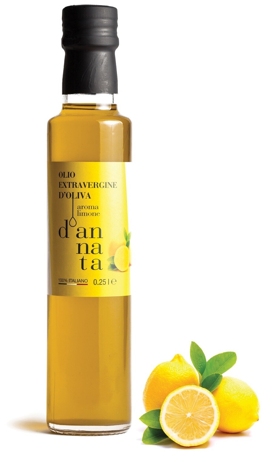 Olio extravergine di oliva aromatizzato al limone CL 25. 100% Italiano 