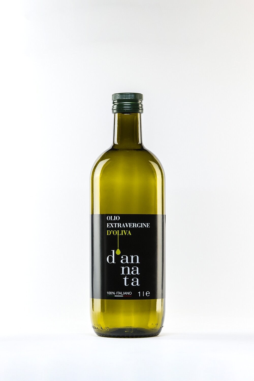 Olio Extravergine di oliva 100% Italiano . Bottiglia 1 Litro &quot; D&#39;annata &quot;