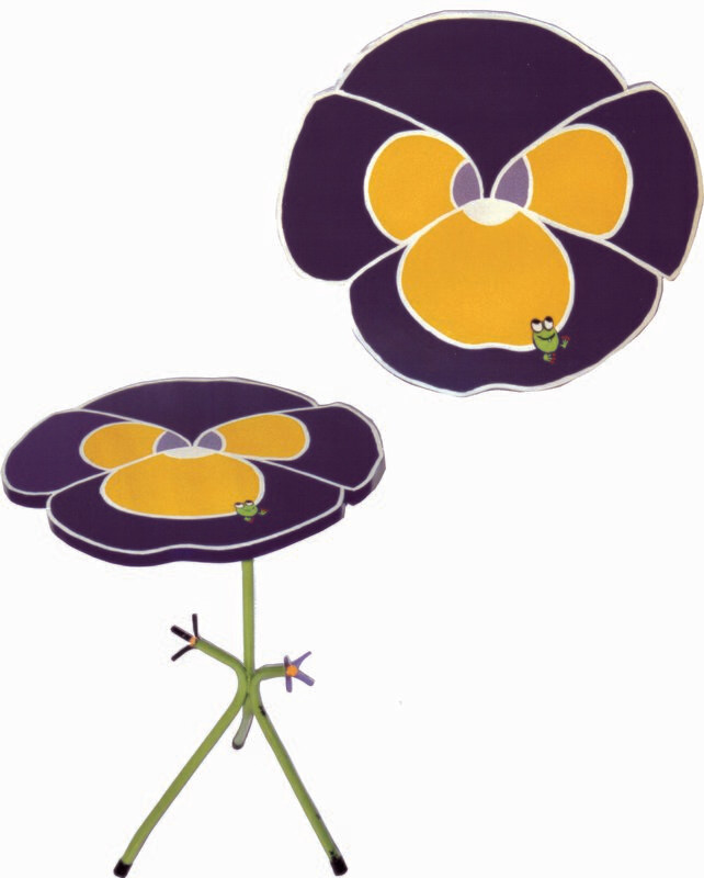 Bloementafeltje paars viooltje
