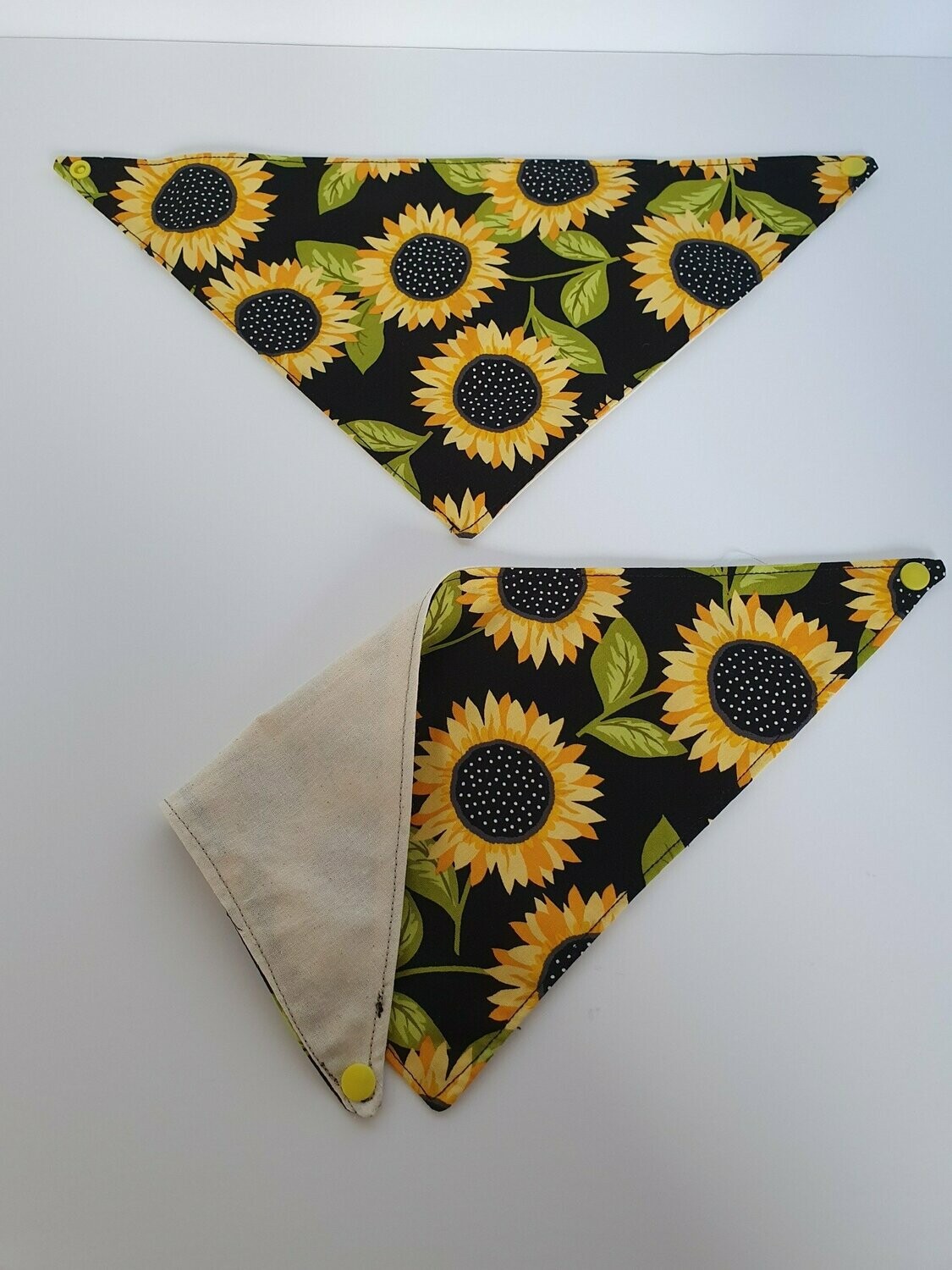 Sunflower Dog Bandana - Cotton - 16" Neck