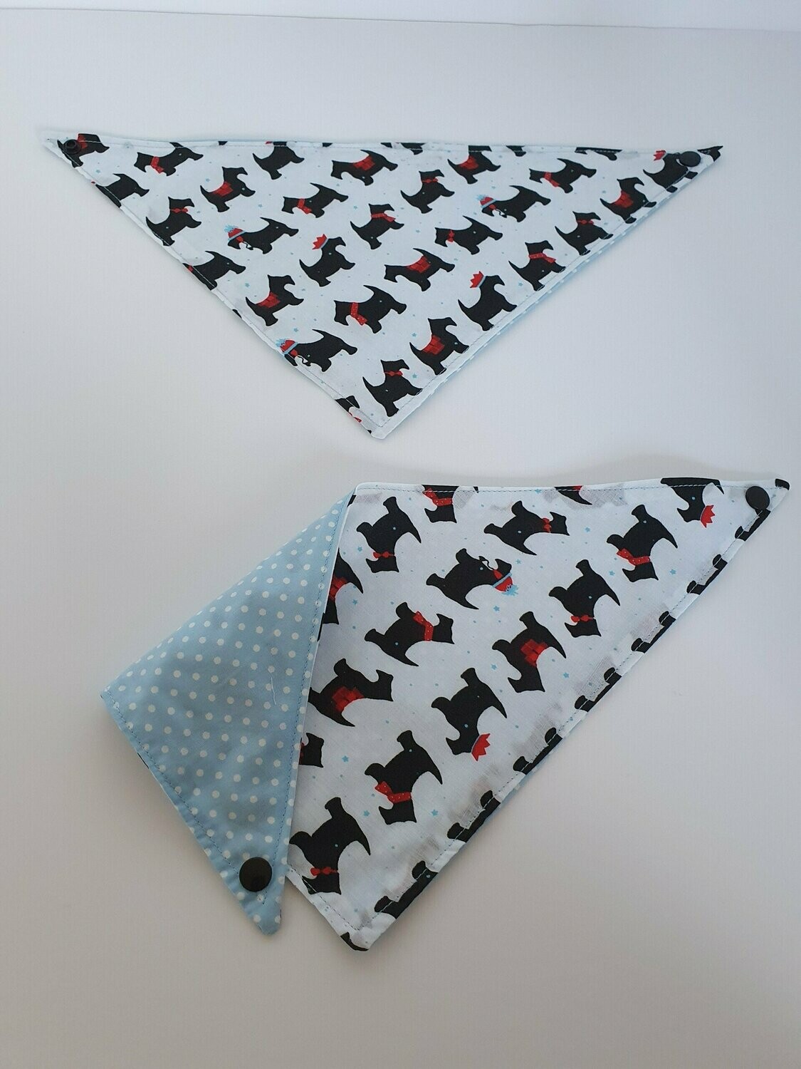 Dog Print Bandana - Cotton - 14" Neck