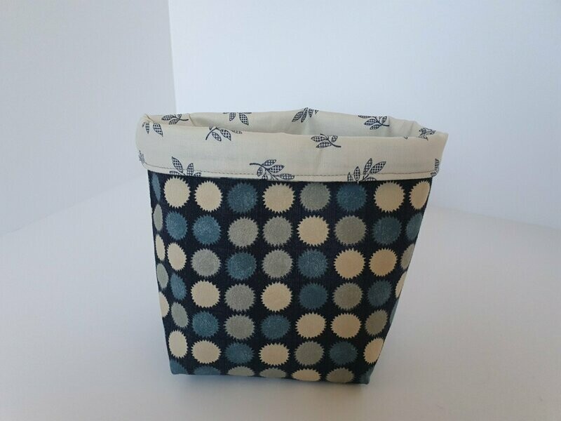 Large Dot Fabric Basket