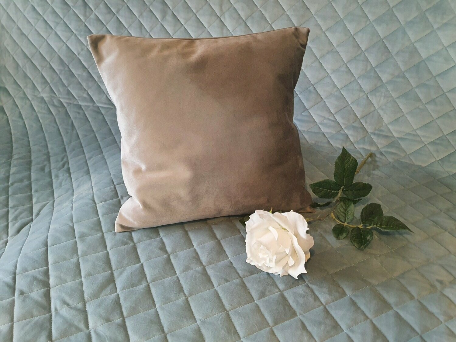 Grey  Plush Cushion