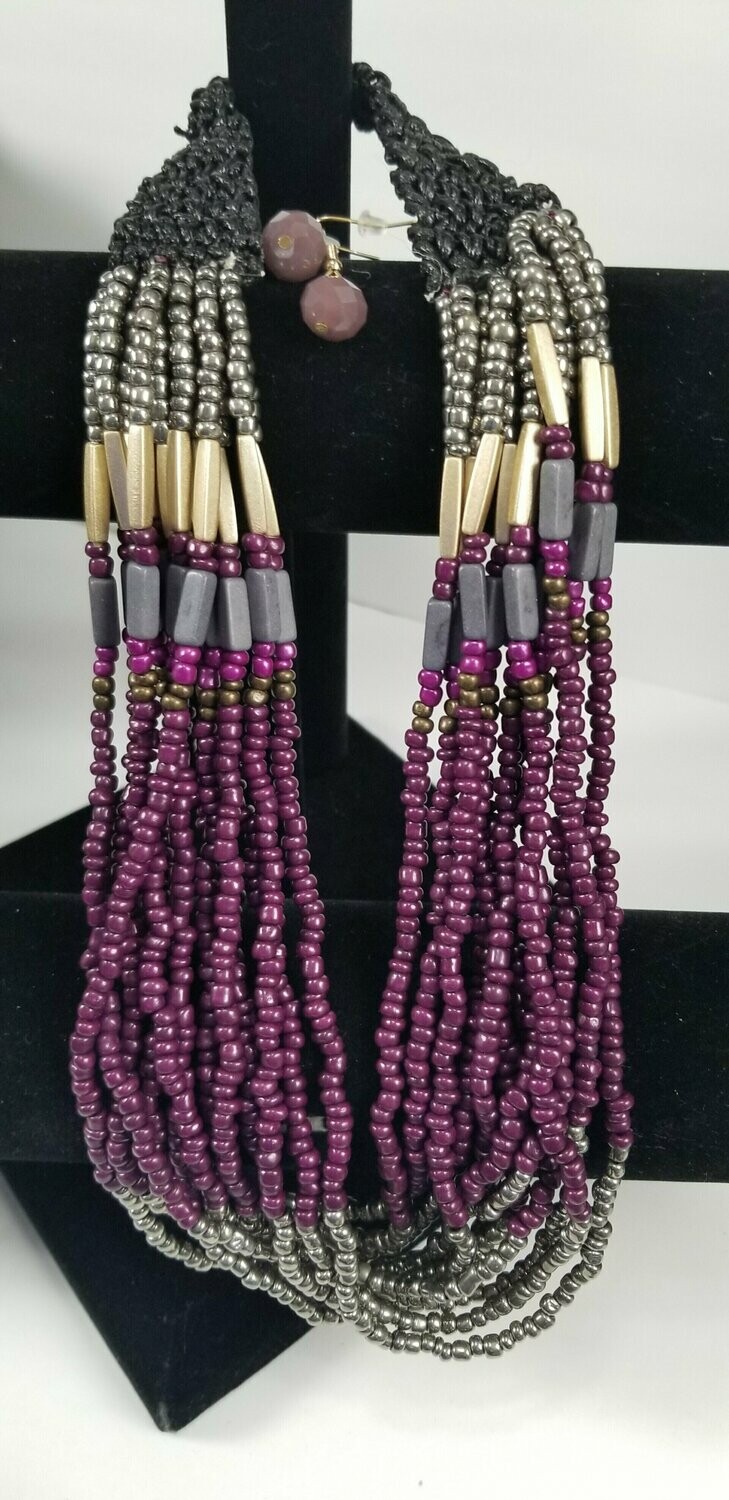 Dark shop purple necklace