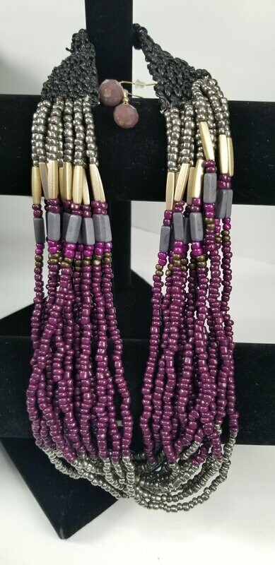 DARK PURPLE NECKLACE