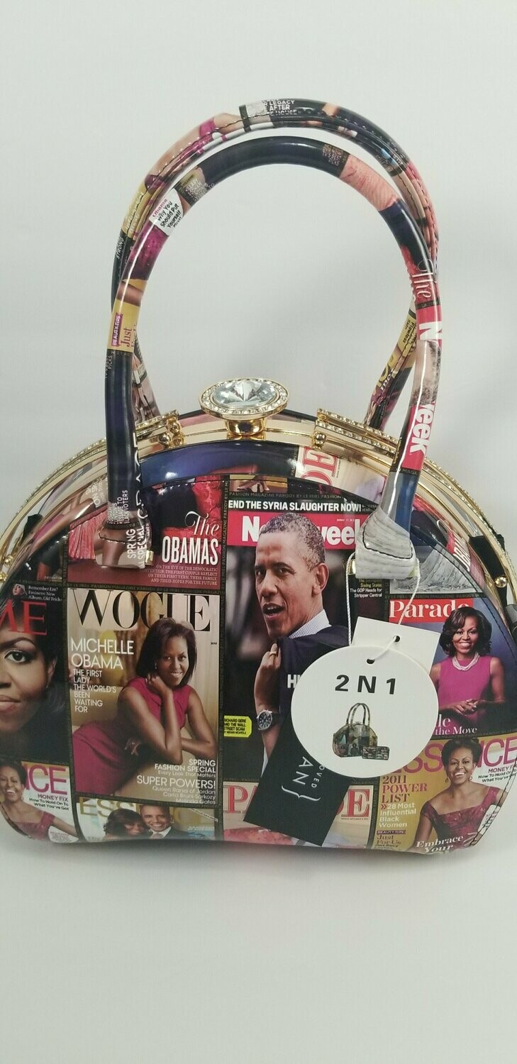 OBAMAS ELEGANT HANDBAG CLR