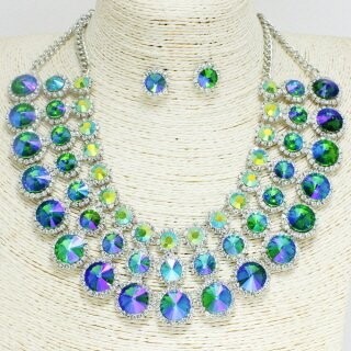 SILVER/GREEN BELLA