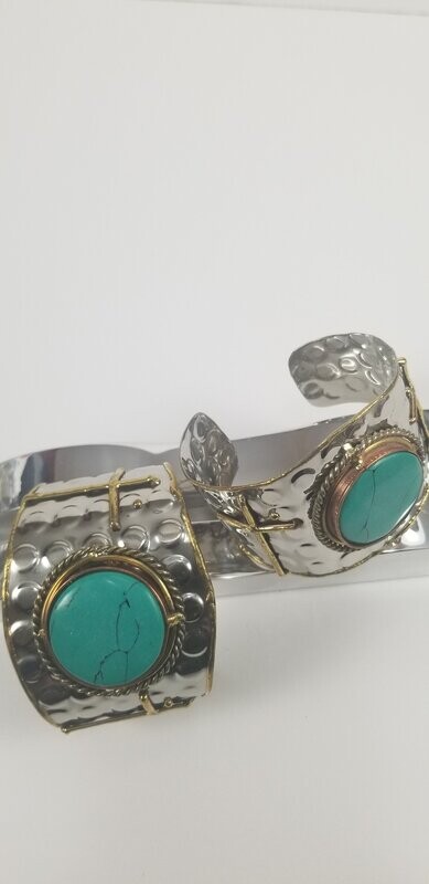 TURQUOISE/SILVER BRACLETE