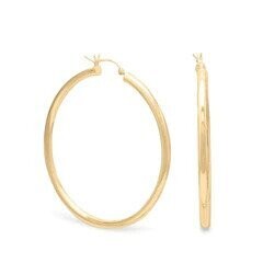 Gold Plated Click Hoop
