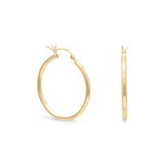 Gold Plated Click Hoop