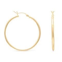 Gold Plated Click Hoop