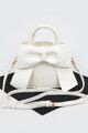 Faux Leather Bow Clutch