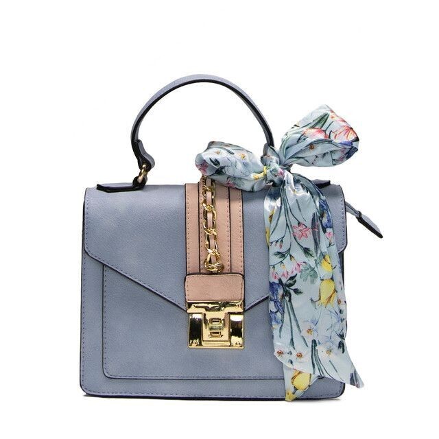 Two Tone Scarf Crossbody