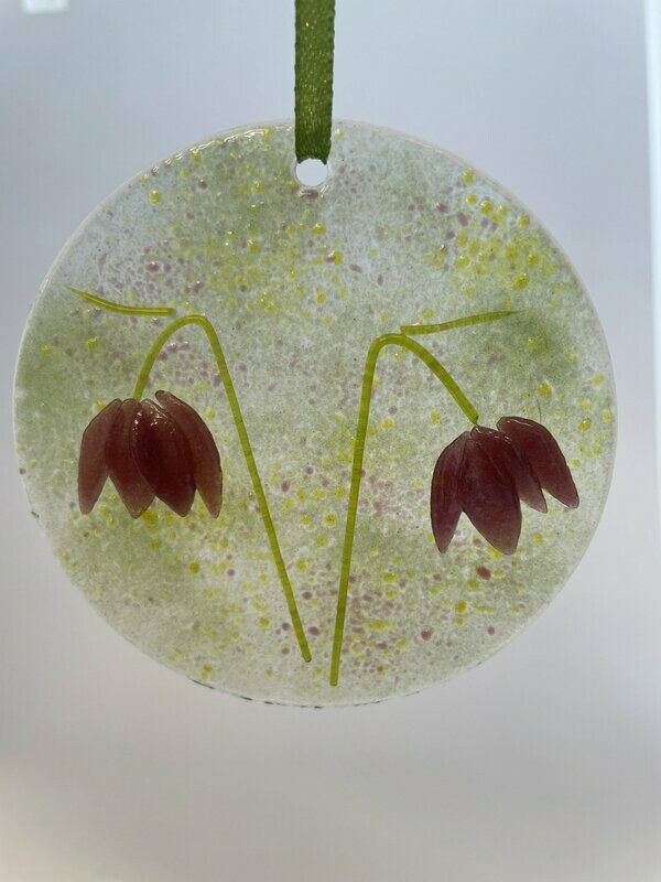 Handmade Cricklade Fritillary Sun Catcher (inc postage)