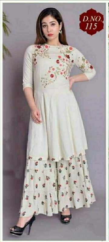 Trendy Kurti with Plazo pant
