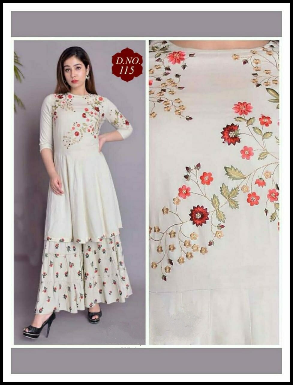 Trendy Kurti with Plazo pant