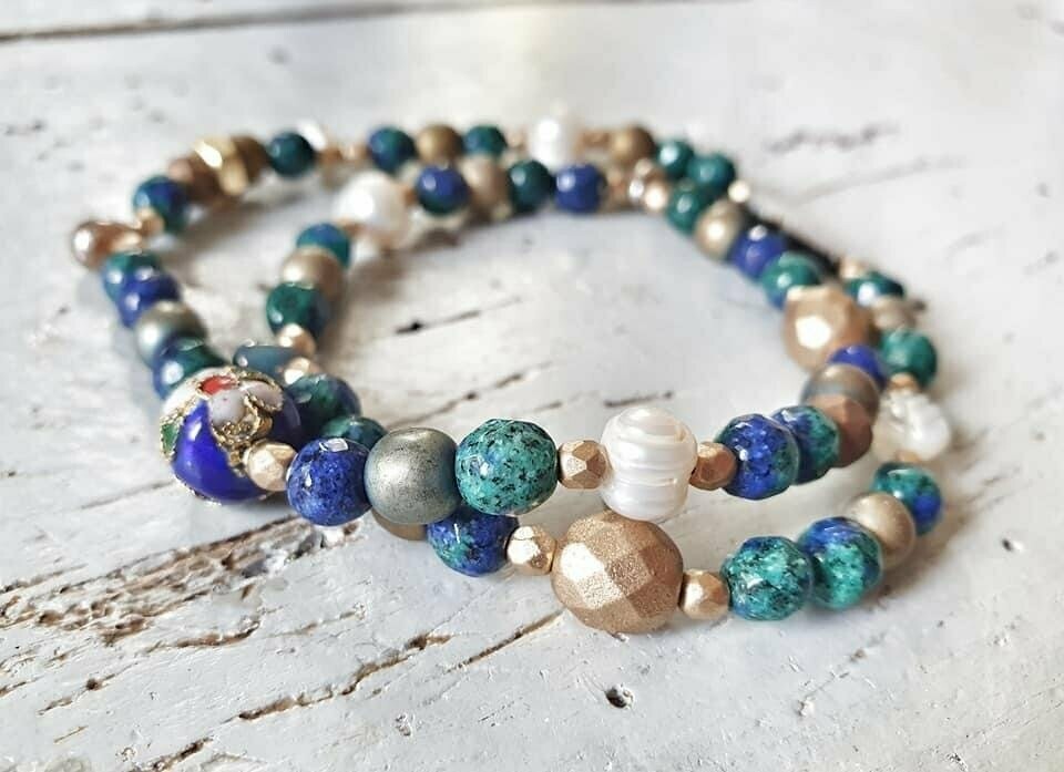 Bracelet double tours les Amulettes