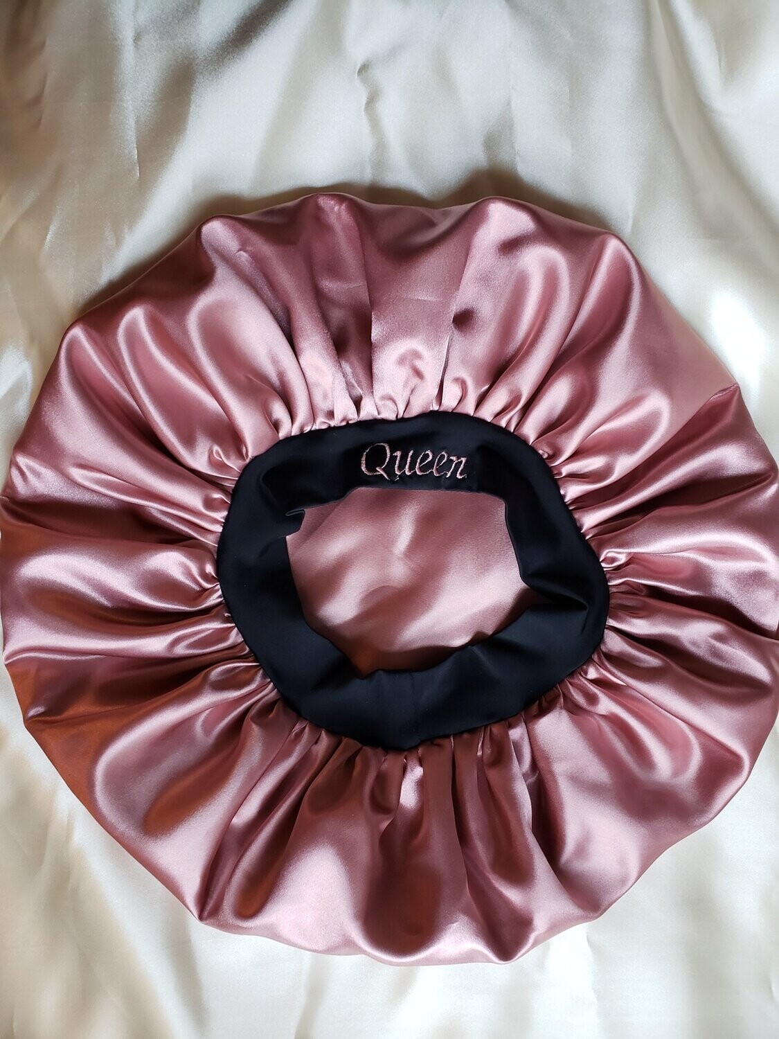 READY TO SHIP | Embroidered Bonnets, Color: Queen - Rose Pink (LARGE)