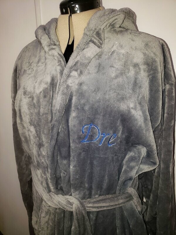 Personalized Luxury Plush Hooded Robe