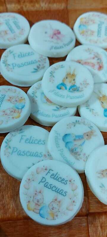 Monedas de Chocolate Blanco Personalizado