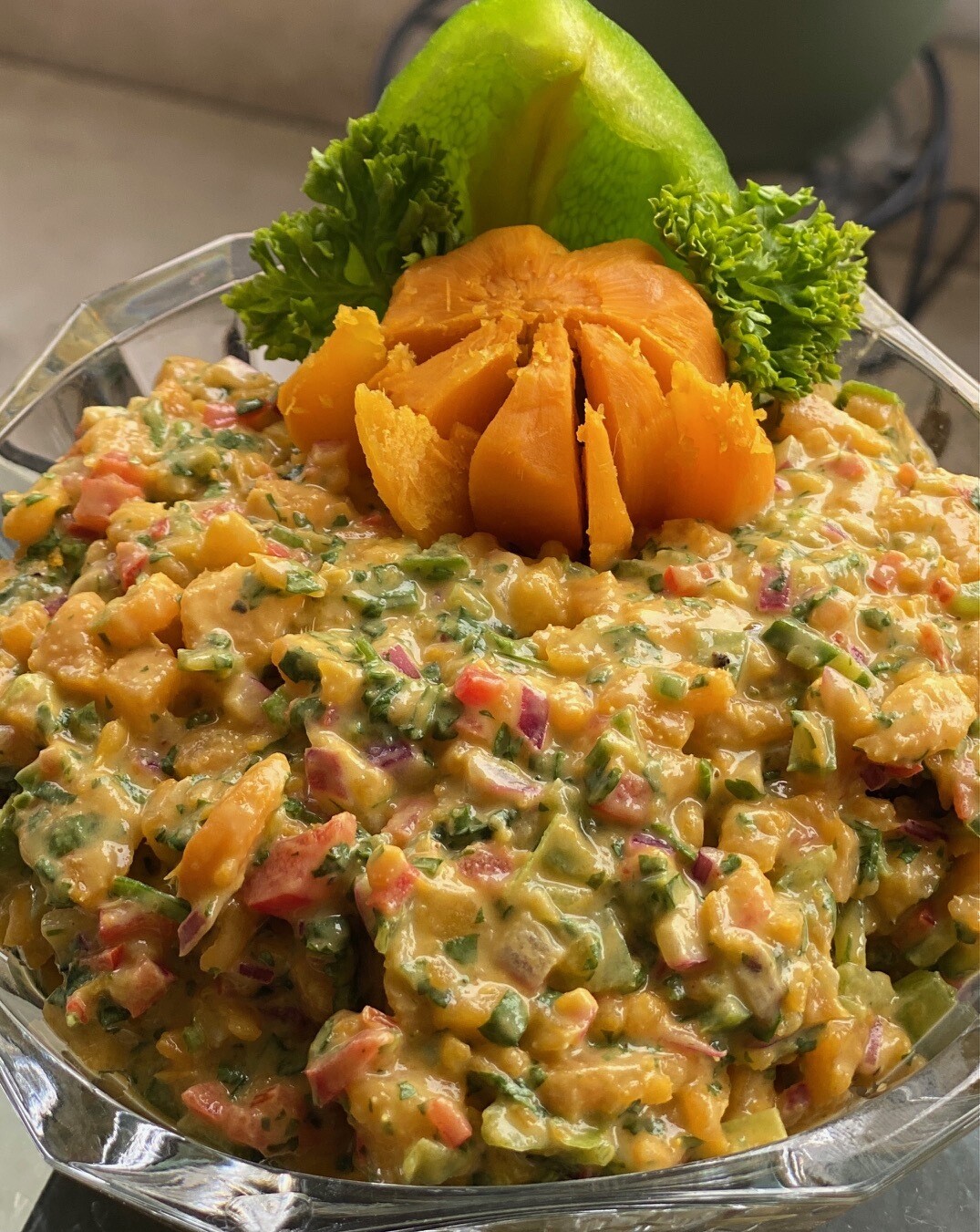 Ensalada de Pixbae o Chontaduro (en temporada)