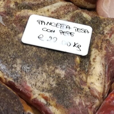 PANCETTA TESA CON PEPE