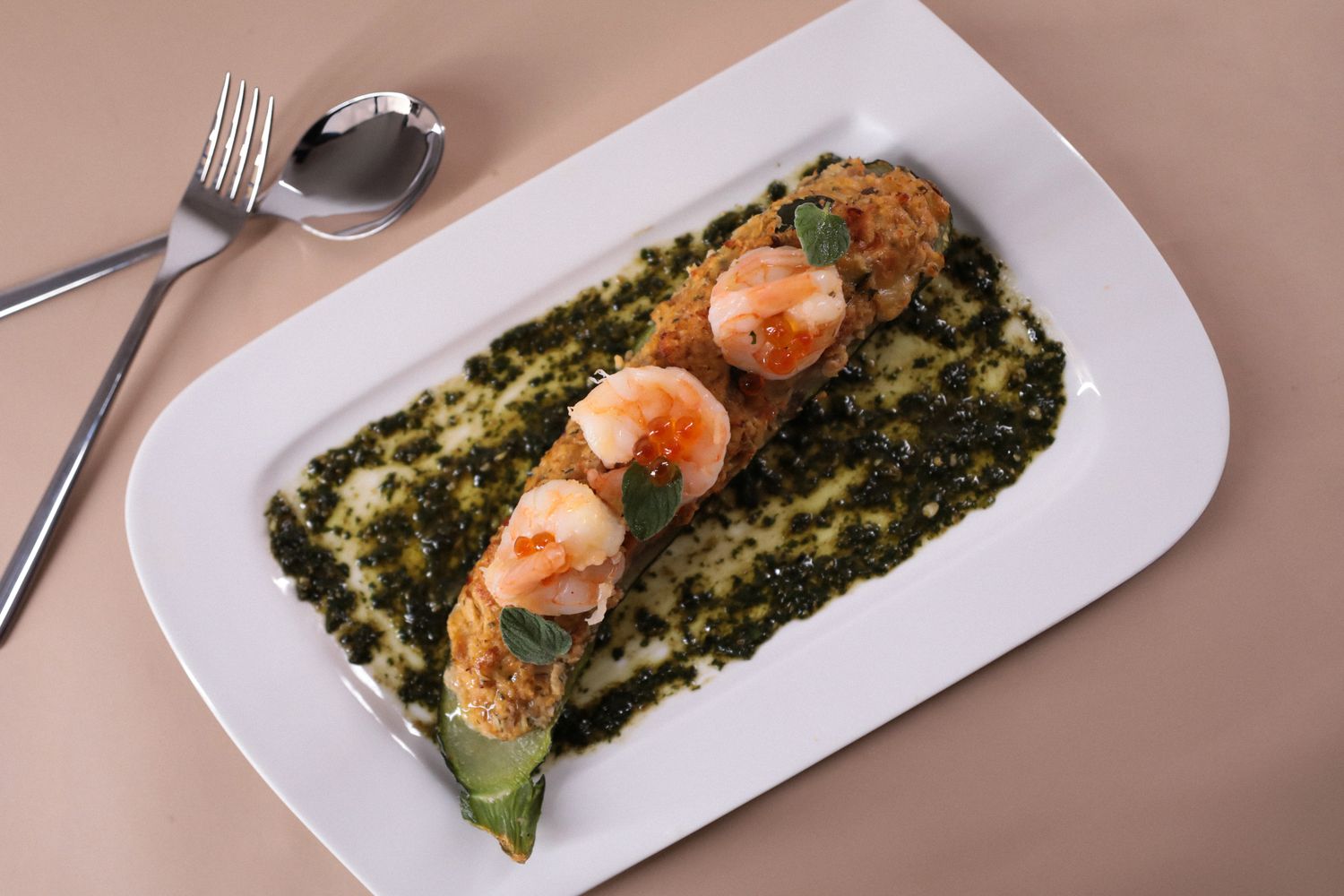 Courgettes Farcies Scampi