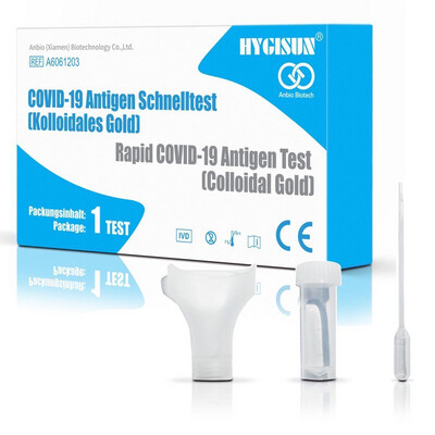 Hygisun Test Antígenos Covid-19 Saliva 1 ud