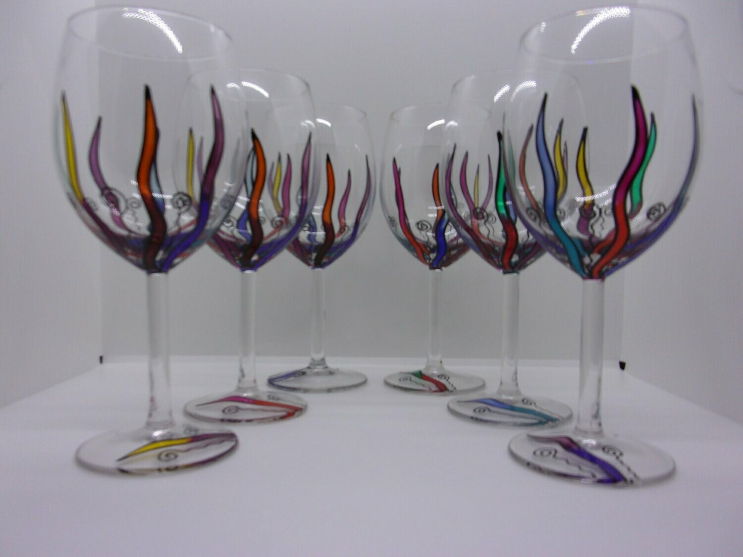6 verres à vin 30 cl. 20201110 (100)