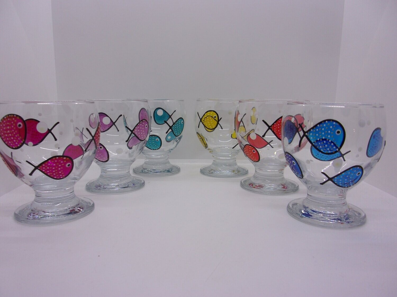 6 Verres à eau, jus de fruits ... 28cl...  20220702 (52)
