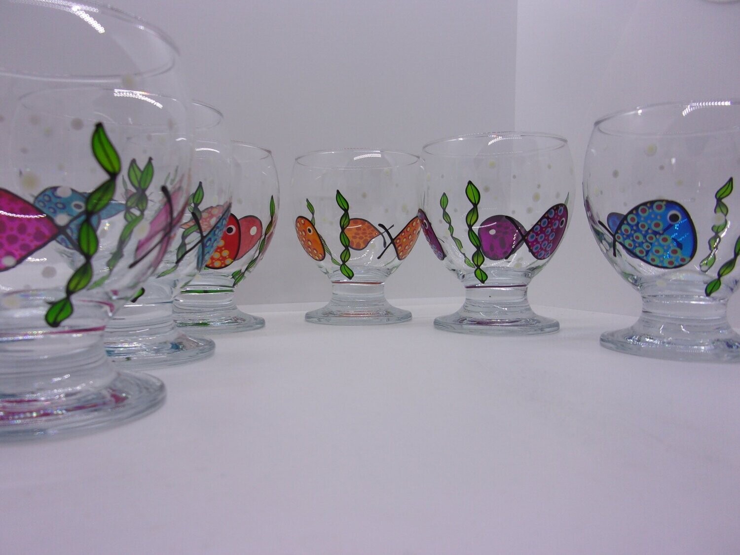 6 Verres à eau, jus de fruits ... 28cl...  20220804 (96)