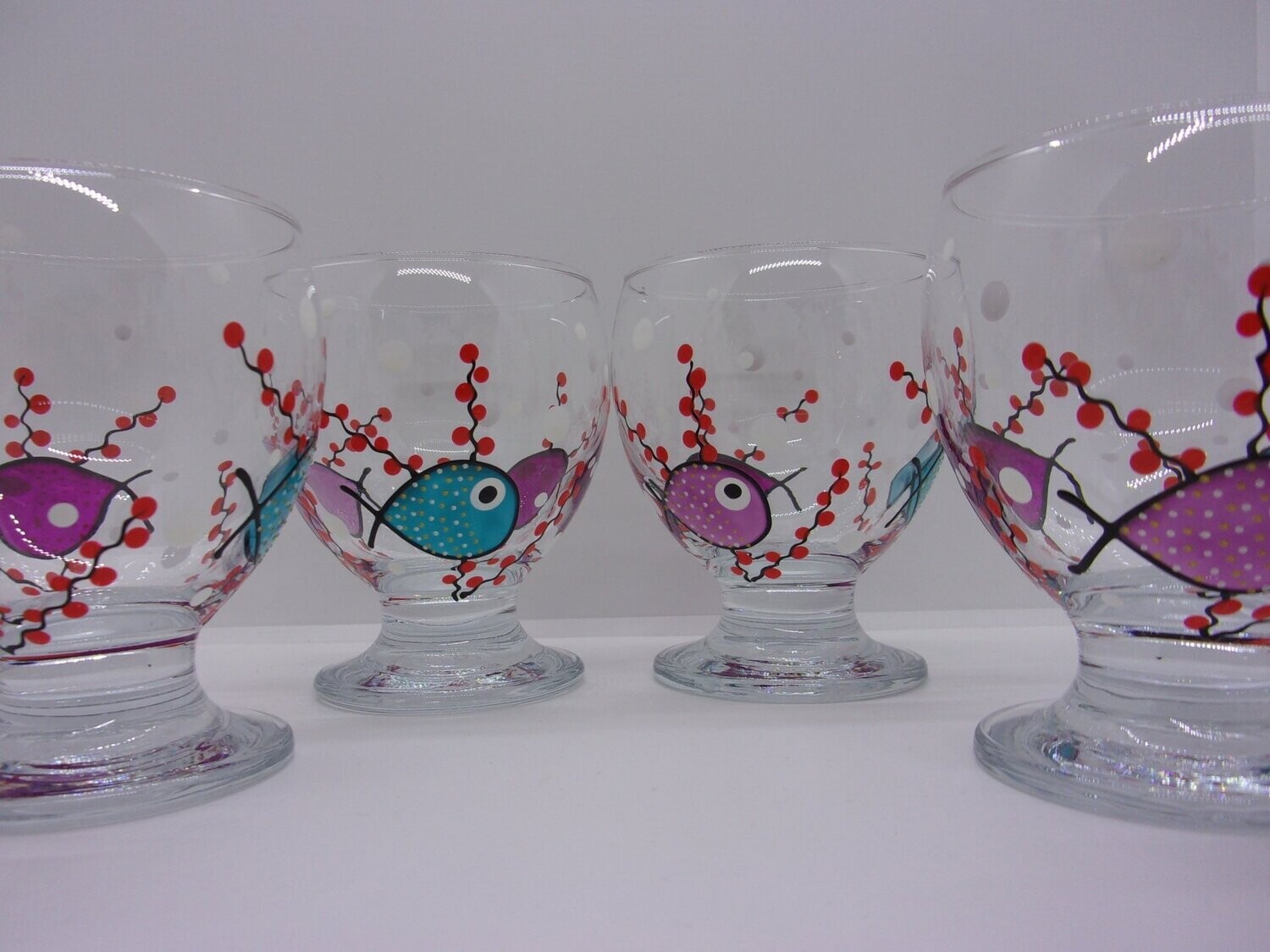 6 Verres à eau, jus de fruits ... 28cl...  20220804 (4)