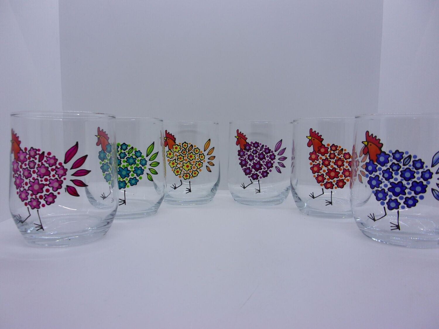 6 Verres à eau, jus de fruits ... 31.5cl ... 20221222 (111)