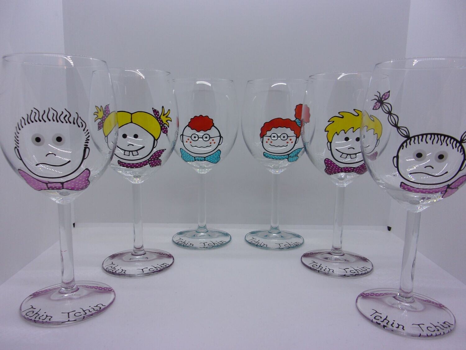 6 verres à vin ...30 cl... 20230113 (22)