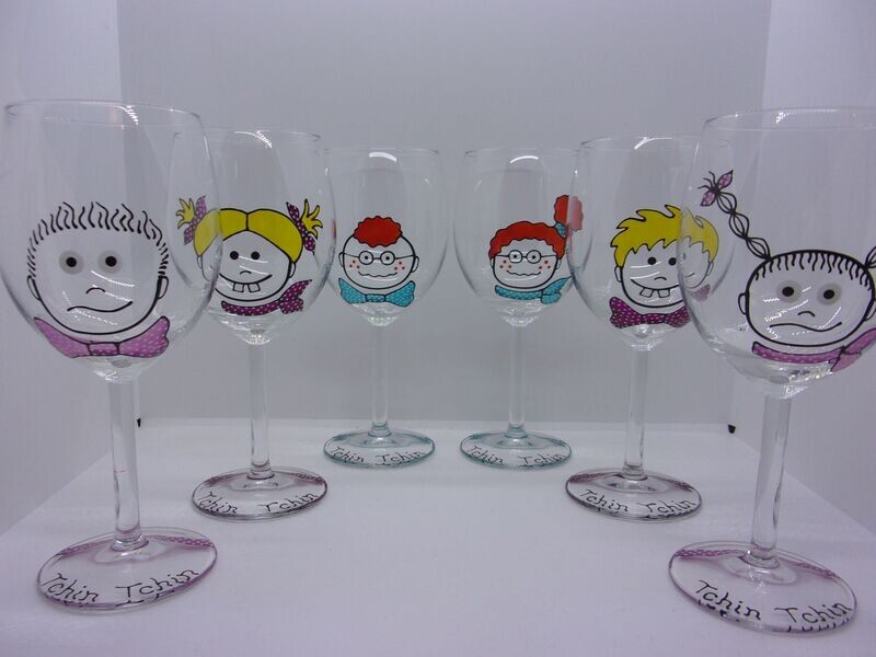 6 verres à vin ...30 cl... 20230113 (22)