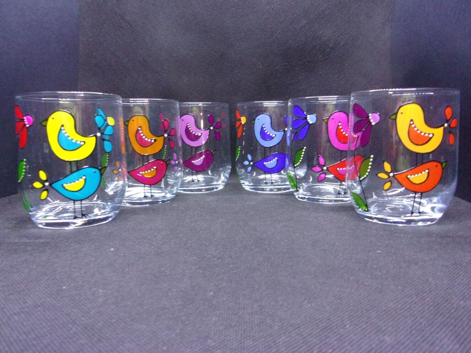 6 Verres à eau, jus de fruits ... 31.5cl ... 20230310 (124)