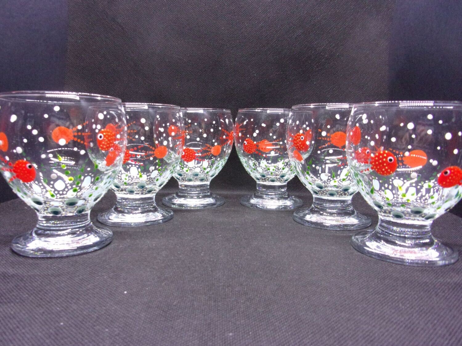 6 Verres à eau, jus de fruits ... 28cl...  20230310 (182)