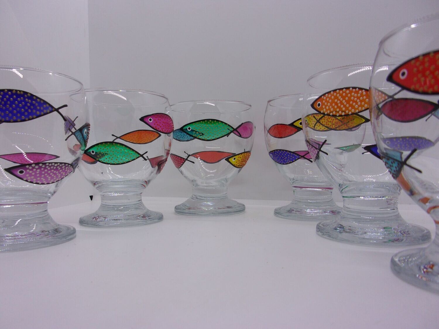 6 Verres à eau, jus de fruits ... 28cl...  20230310 (309)