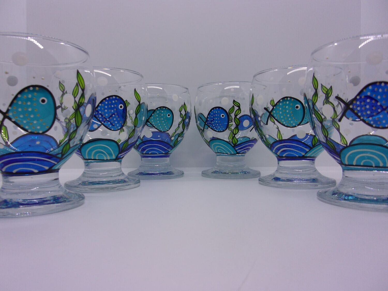 6 Verres à eau, jus de fruits ... 28cl...  20230310 (267)