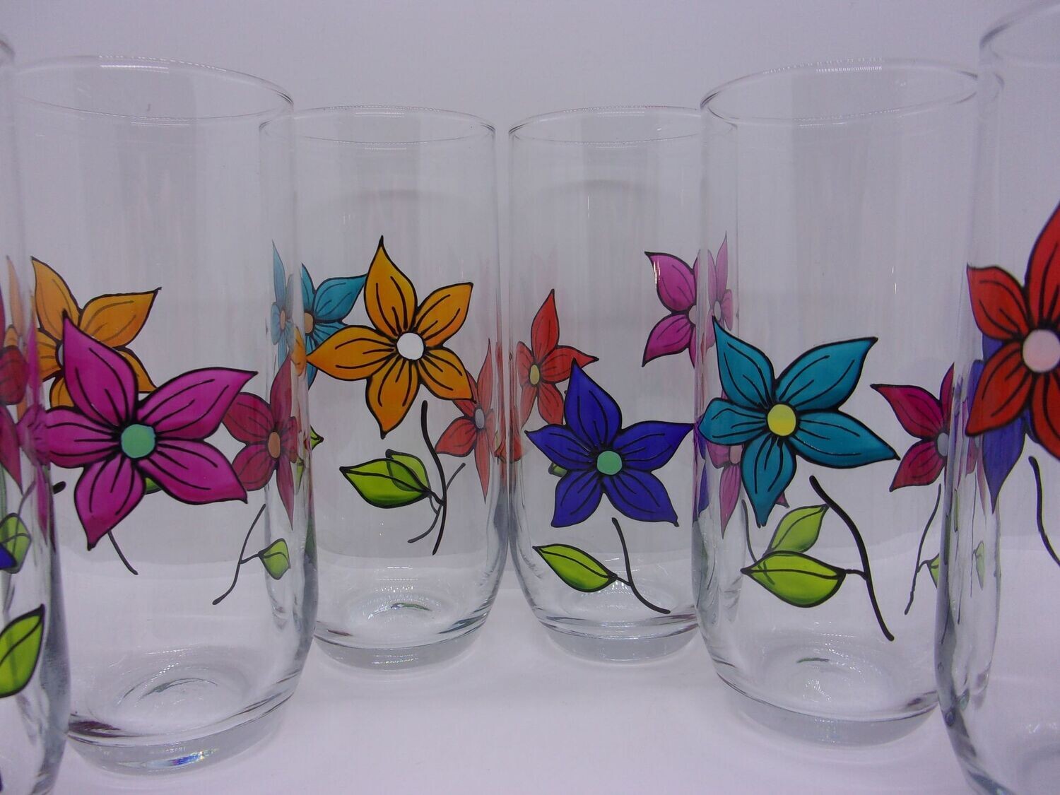 6 Verres à eau, jus de fruits ... 31.5cl ... 20230310 (230)