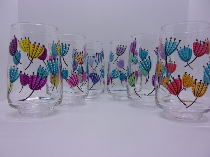 6 Verres à eau, jus de fruits... 35cl ... 20230310 (315)