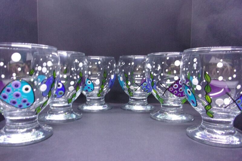 6 Verres à eau, jus de fruits ... 28cl...  20240202 (7)
