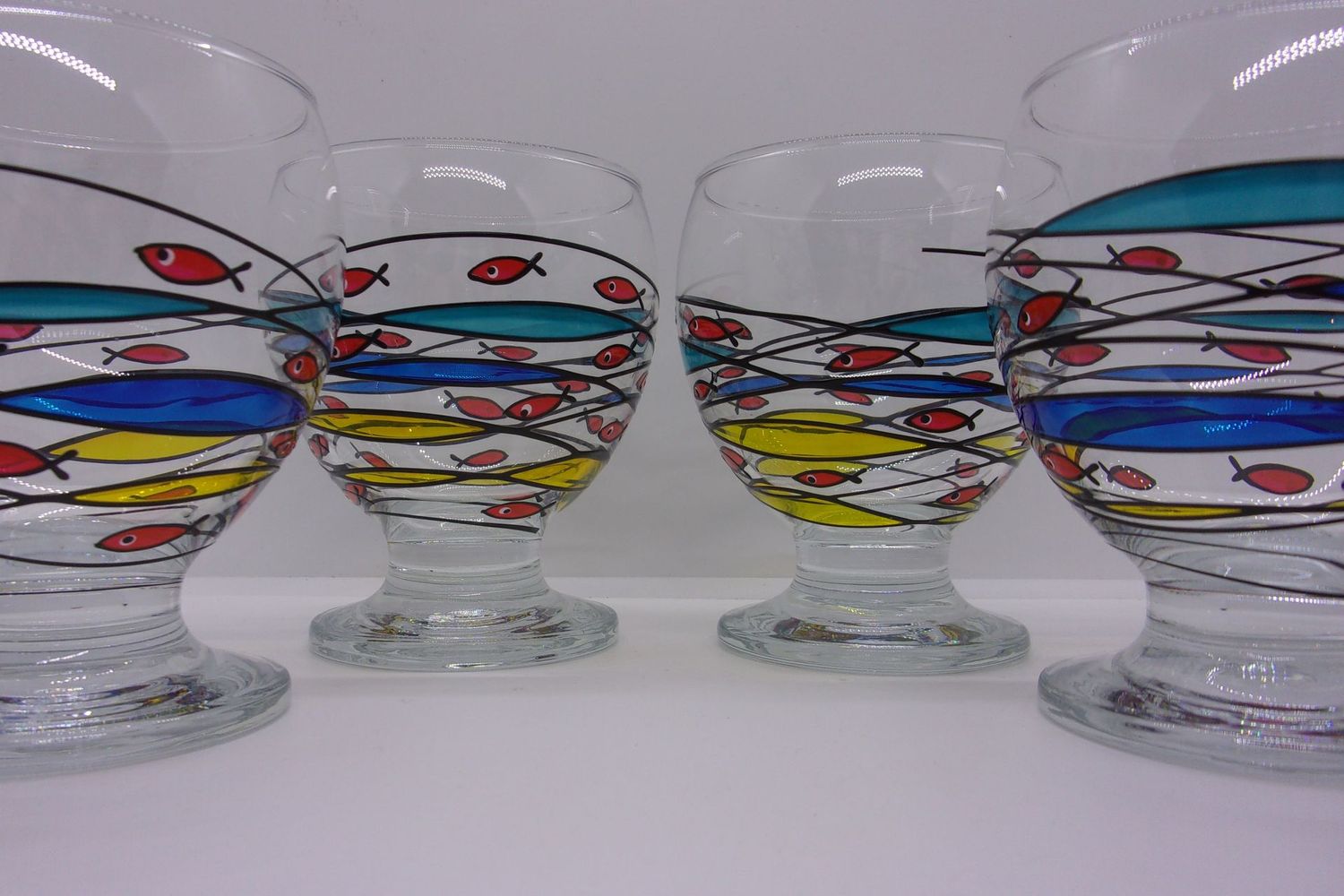6 Verres à eau, jus de fruits ... 28cl...  20240304 (76)