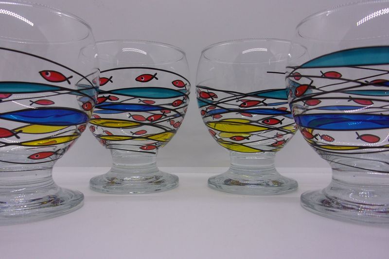 6 Verres à eau, jus de fruits ... 28cl...  20240304 (76)