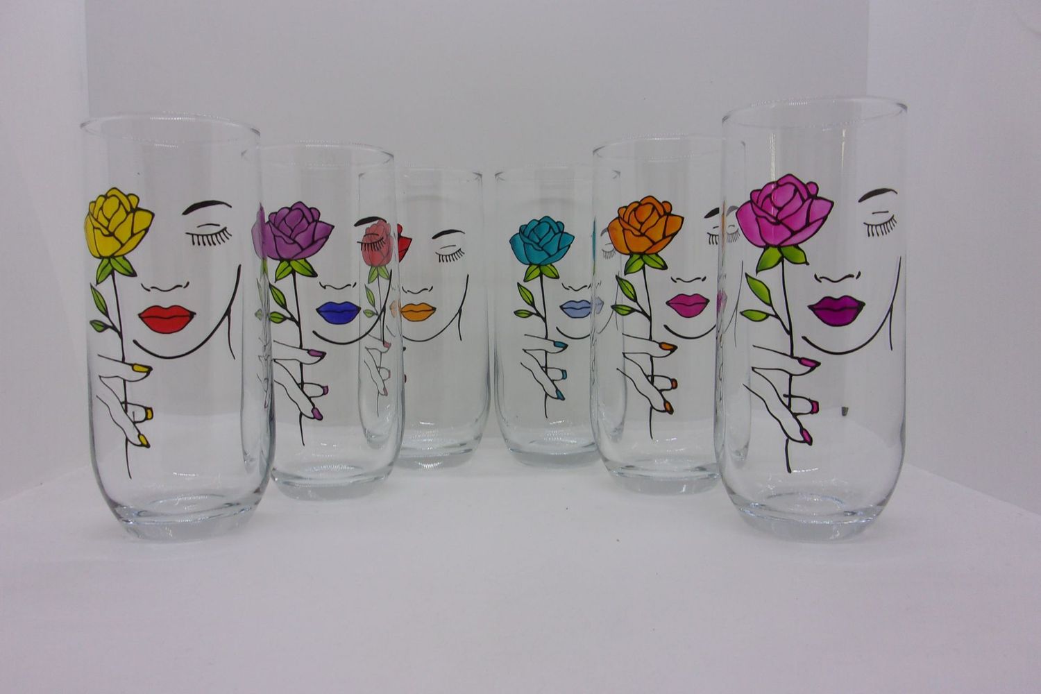 6 Verres à eau, jus de fruits ... 31.5cl ... 20240304 (99)